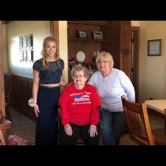 Blue Sherri hill dress - Picture 5 of 6